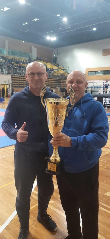 kickboxing - Planet SportTrener Edi Visxkovicxx i predsjednik HKS-a Tomislav Bilandzxicxx
